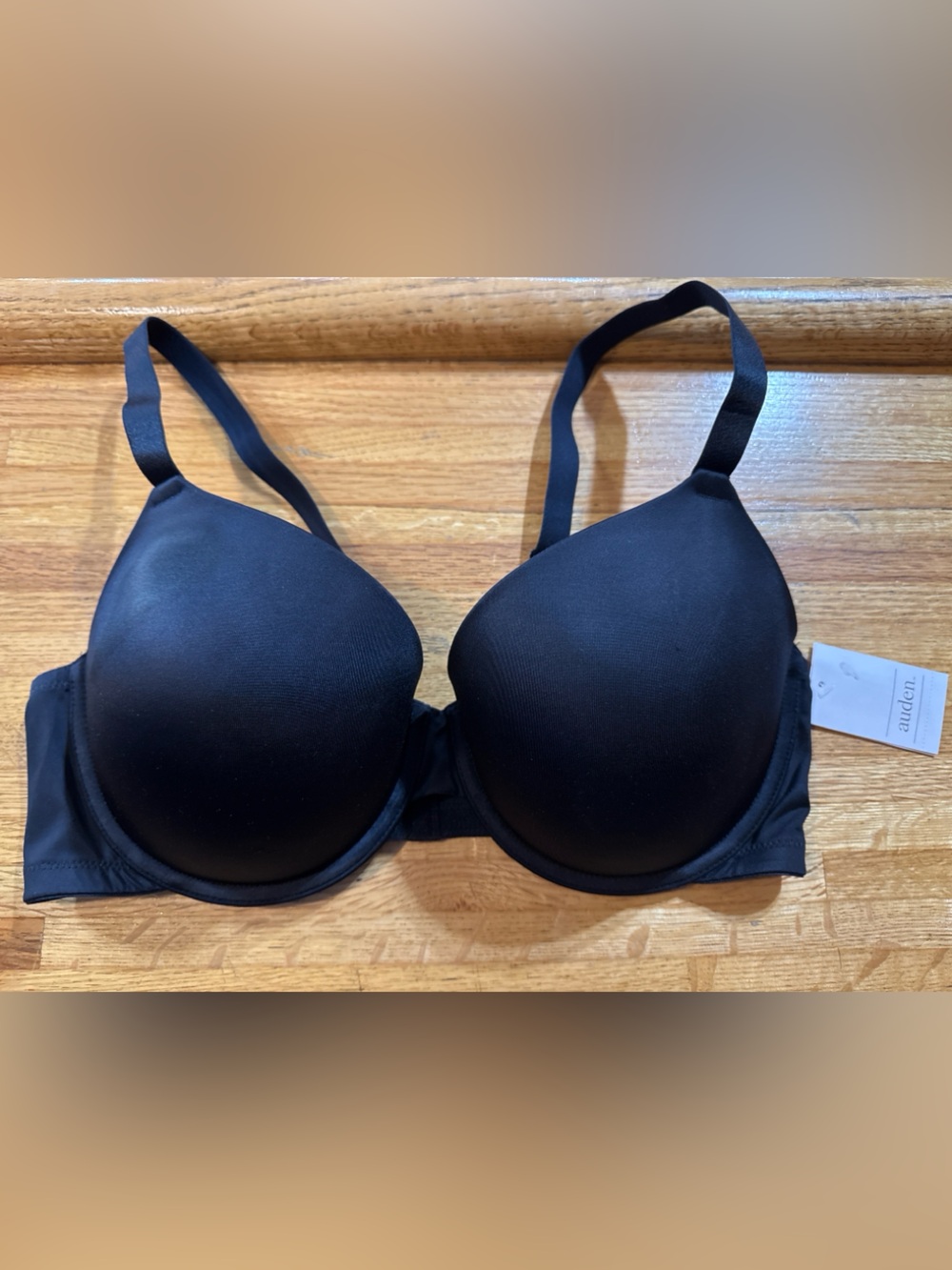 Auden 38D Smooth T-Shirt Bra - Black